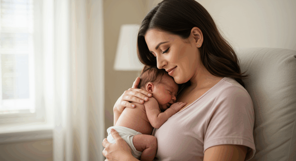 Pregnancy checkup illustration showing gynecologist and patient chart